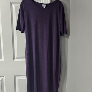 LuLaRoe Deep Purple Midi Everyday T-Shirt Style
